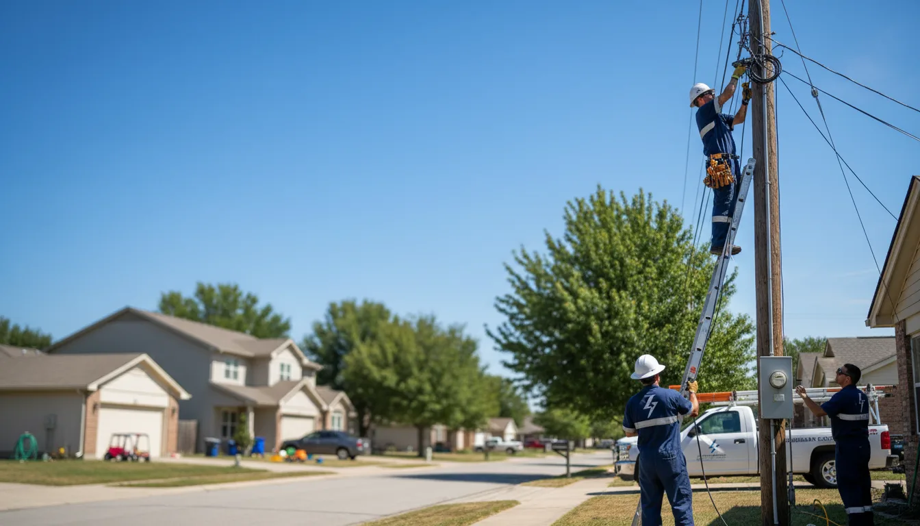 Residential electrician providing installation services in West Point, IL